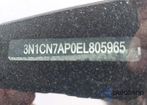 2014 Nissan Versa 1.6 Sv from USA, damaged, VIN 3N1CN7AP0EL805965